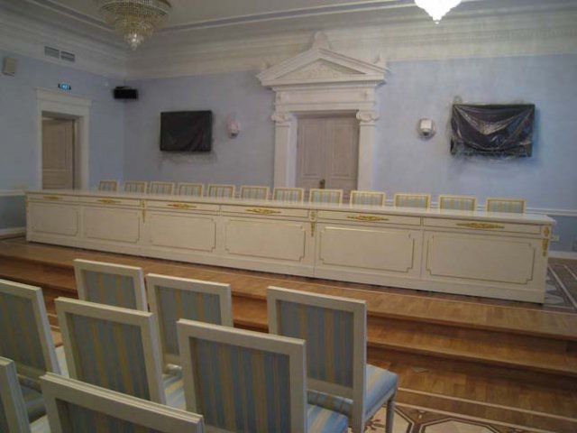 Press conference table